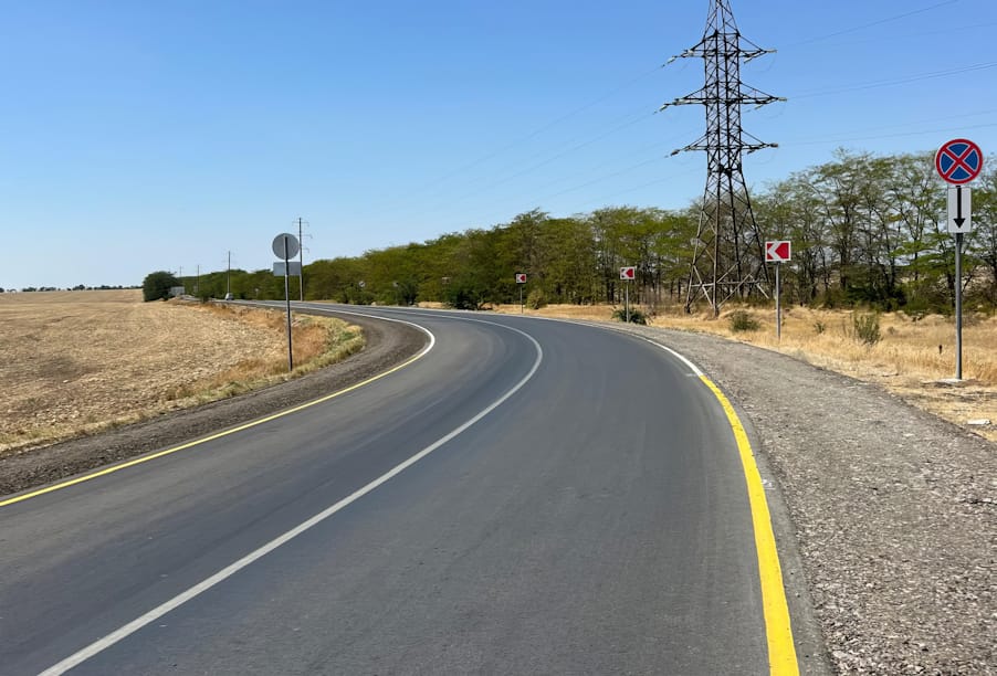 В Крыму отремонтирован участок объездной поселка Первомайское